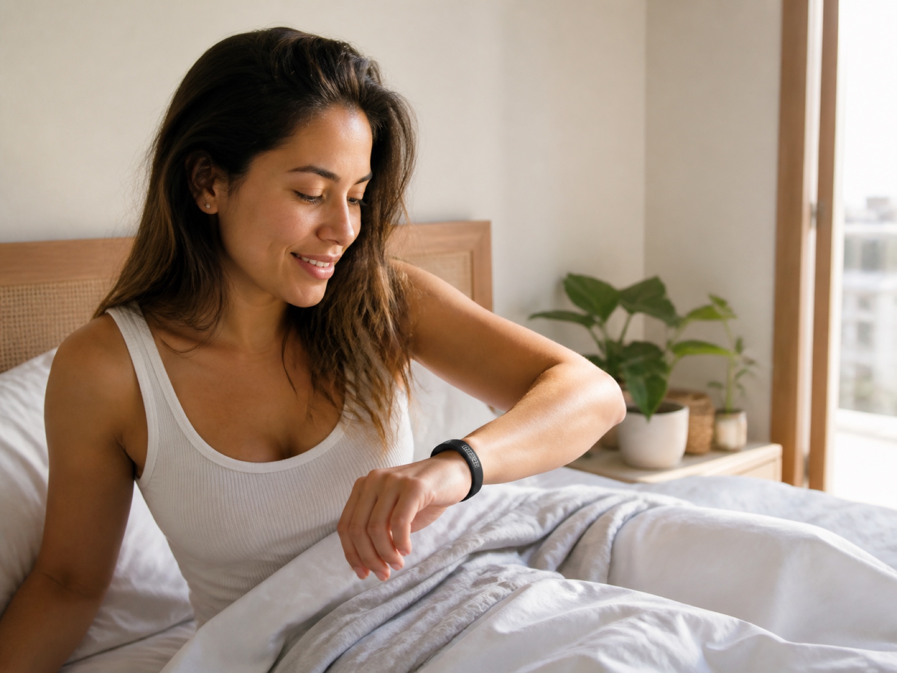 Mujer comienza su mañana usando BIVRA